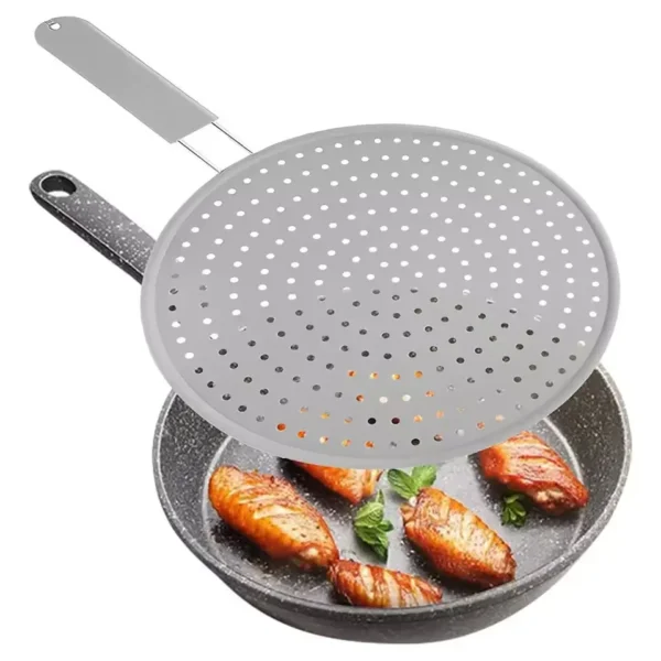Silicone Grease Splatter Screen Heat-resisting With Handle